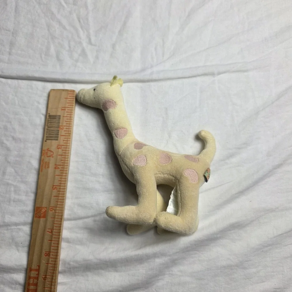 Carter's John Lennon 1999 Real Love Giraffe Pink Hearts Rattle Plush
